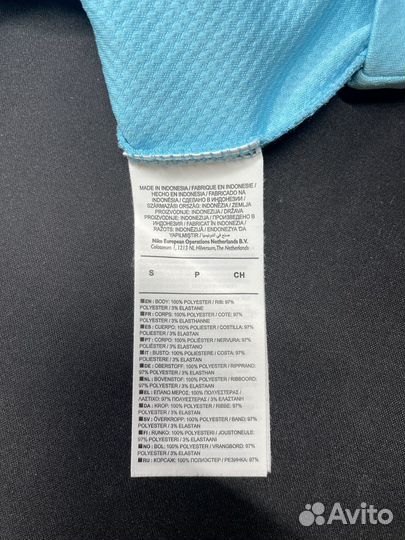 Тренировочная кофта Nike фк Зенит лазурного цвета