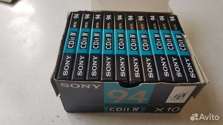Аудиокассеты новые запечатанные sony