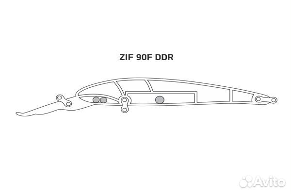 Воблер LureMax ZIF 90F DDR-076 8,5 г