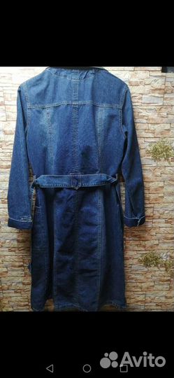 Джинсовый тренч