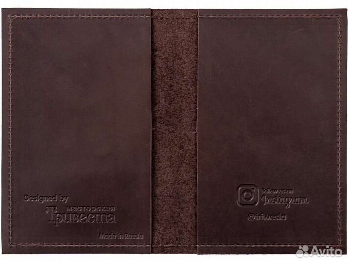 Обложка для паспорта, натуральная кожа