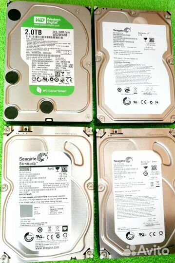 Жёсткие диски 2 Тб 3 Тб не определяются