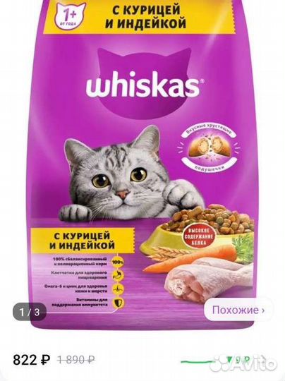 Кошачий сухой корм