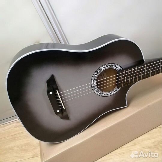 Гитара новая акустика с широким грифом