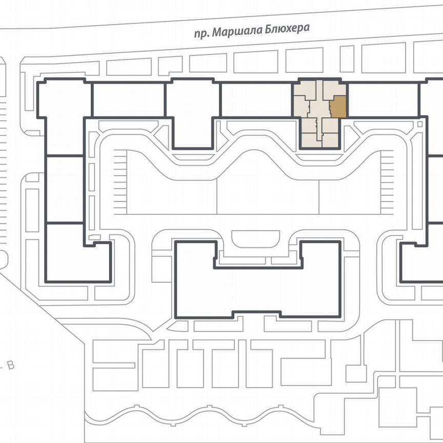 2-к. квартира, 54 м², 3/17 эт.