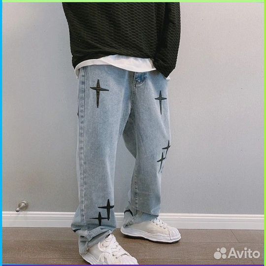 Штаны карго Y2K с крестами (59438 Артикул: )