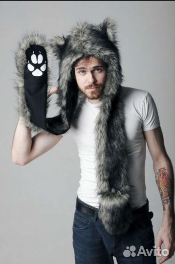 Шапка зимняя на подростка,взрослого унисекс