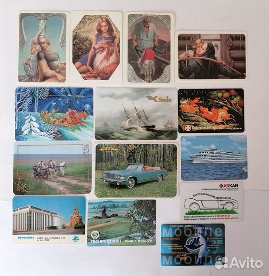 Календарики пластик разные темы