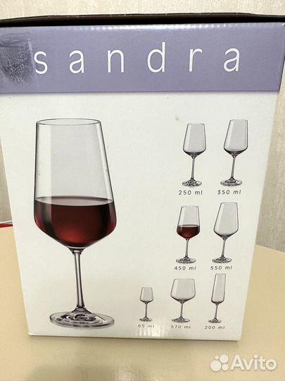 Бокалы для вина Crystal Bohemia 450мл, новые