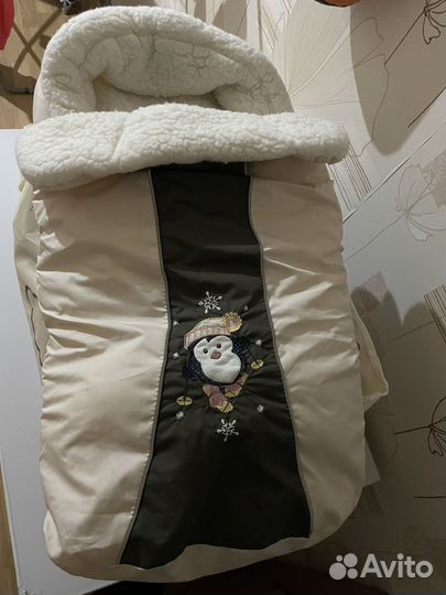 Зимний конверт в коляску
