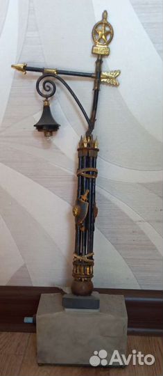 Светильник фонарь на столбе. Сделано в СССР