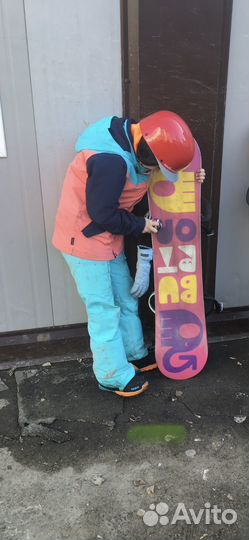 Сноуборд полный комплект для девочки 8-10 лет