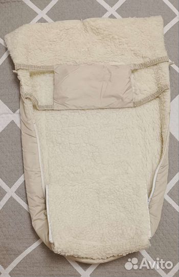 Конверт зимний на овчине в коляску/сани
