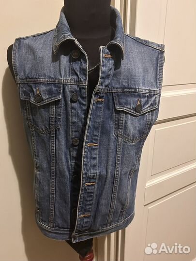 Джинсовая жилетка мужская М