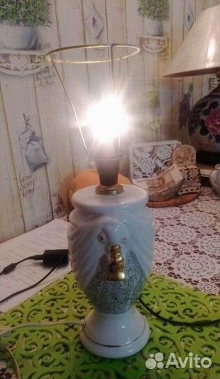 Настольная лампа Фаянс Винтаж