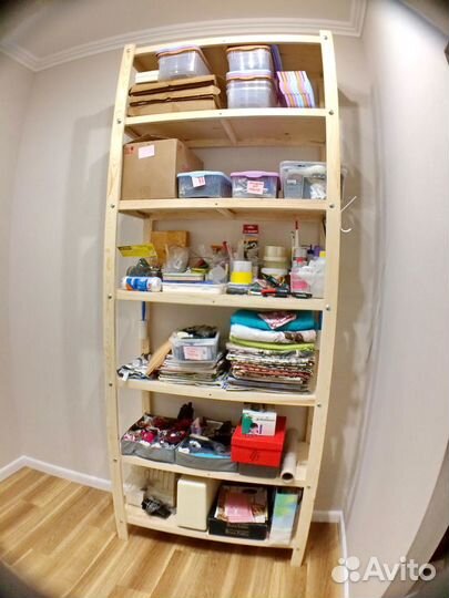 Стеллаж дерево разборный 100х2600х40