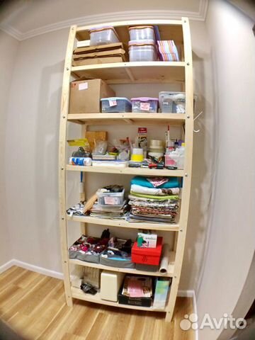 Стеллаж дерево разборный 100х2600х40