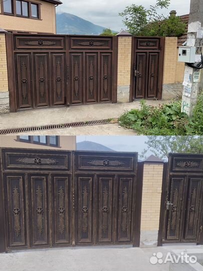 Покраска ворот