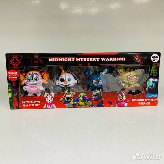 5 ночей с Фредди (аниматроники). фигурки 4в1