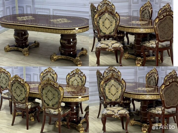 Обеденный стол со стульями