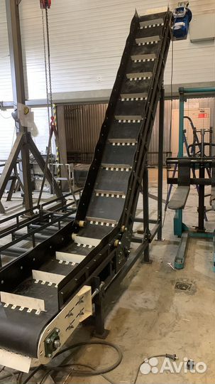 Конвейер ленточный L образный