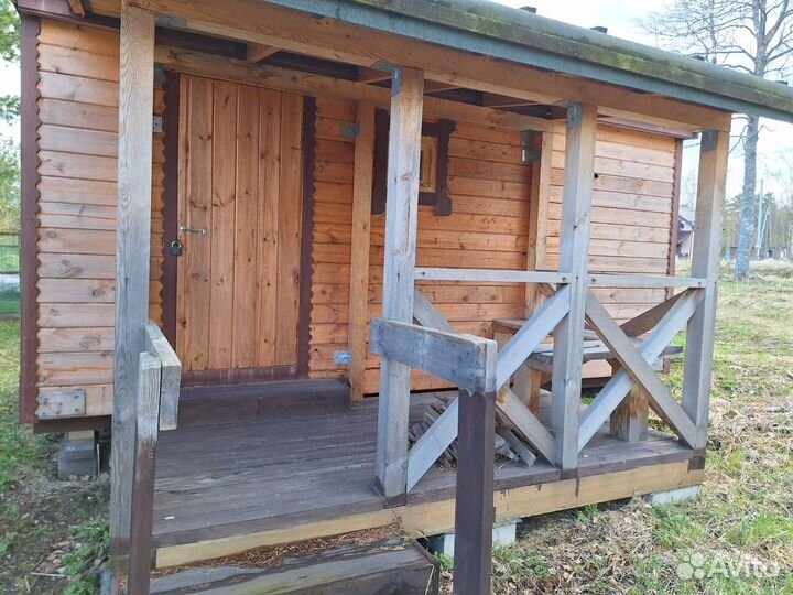 Мобильная баня 2,3х6 баня-бытовка