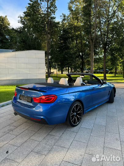 Аренда кабриолета, прокат авто BMW 430 синий