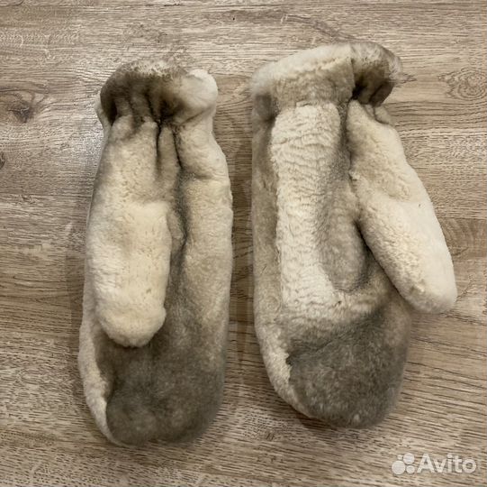 Варежки из натурального меха