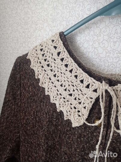 Винтажный воротник хлопок