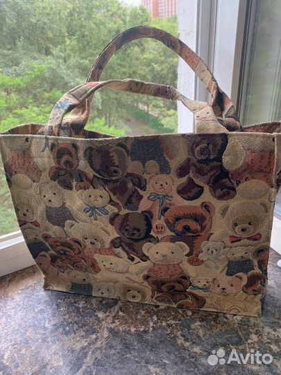 Сумка тоут гобеленовая