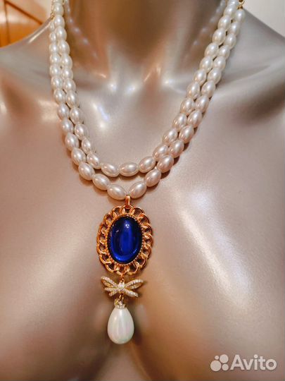 Кулон на бусах ожерелье Америка