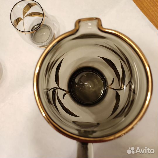 Кувшин и 4 стакана, Чехословакия, Богемия