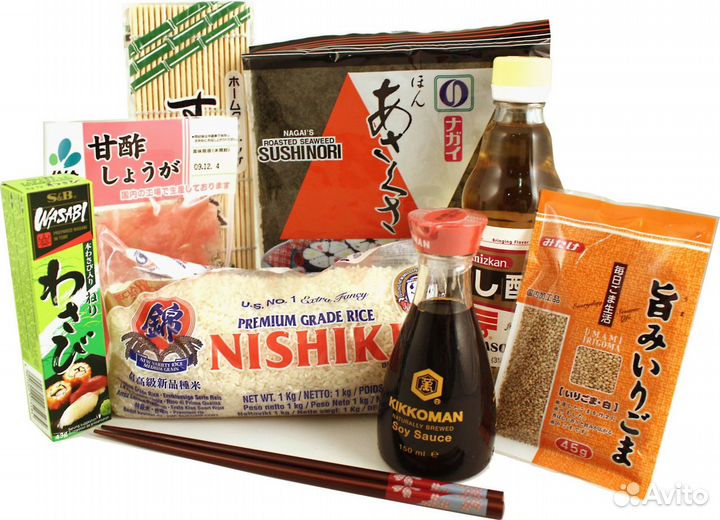 Продуткты для японской кухни, продукты для суши