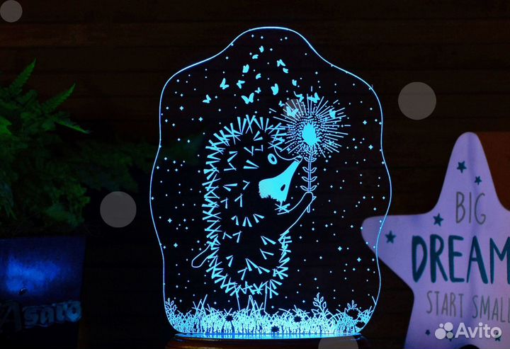 Детский светильник-ночник на подарок