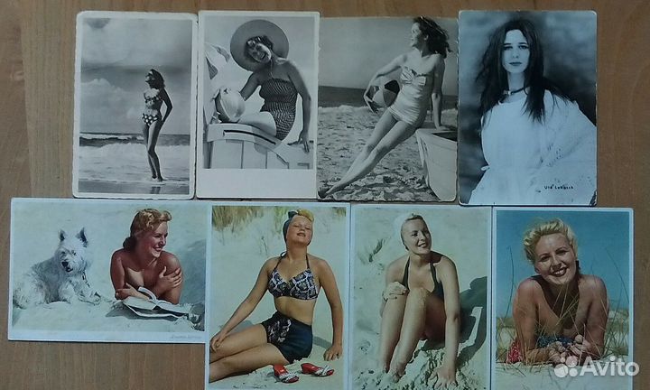 Женщины. Открытки фрг-гдр. 1950-60 гг. 8 штук