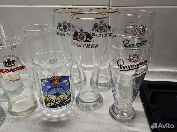 Пивные бокалы и кружки