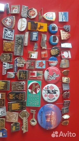 Советские значки города 150шт