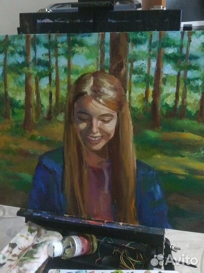 Картина портрет маслом на заказ