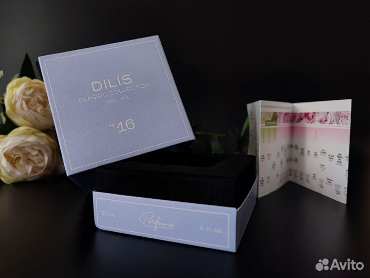 Пустая коробка от духов Dilis 16