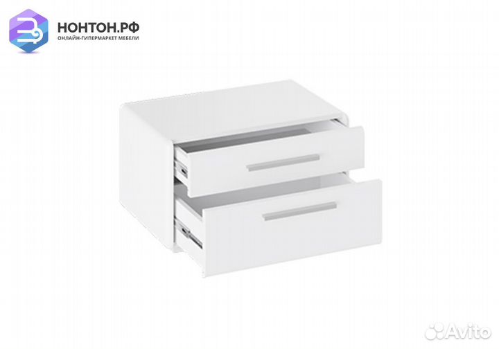 Тумба Наоми прикроватная белый глянец