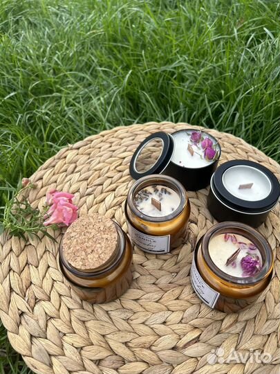 Свечи ручной работы из соевого воска