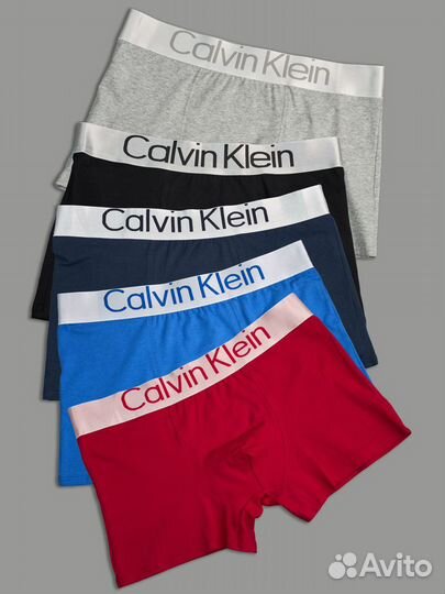 Мужские трусы боксеры Calvin Klein набор 5шт