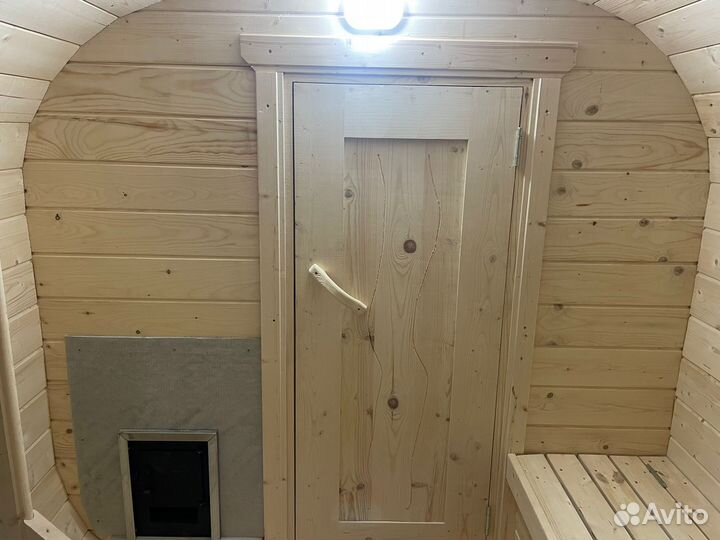 Баня бочка квадро под ключ