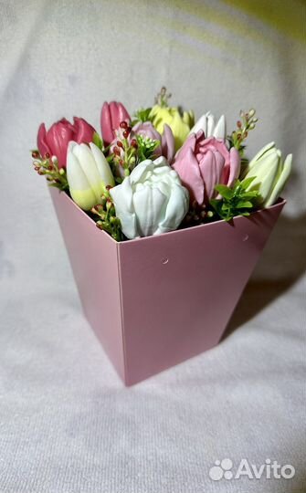 Букет из мыльных тюльпанов