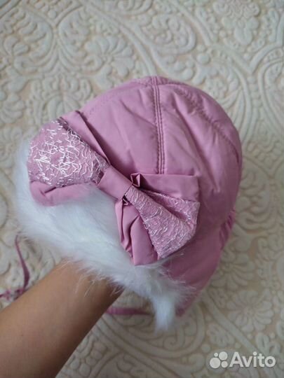 Новая шапка ушанка зима на ог 48-50 см