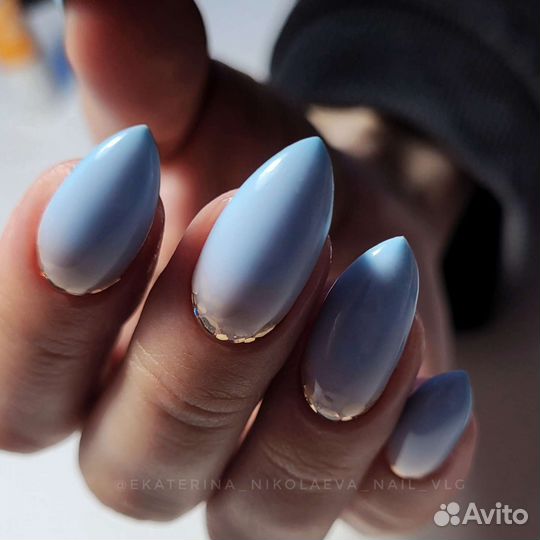 Наращивание, гель лак, роспись