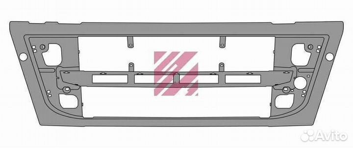 Каркас нижней решетки грунт, FH16 вольво