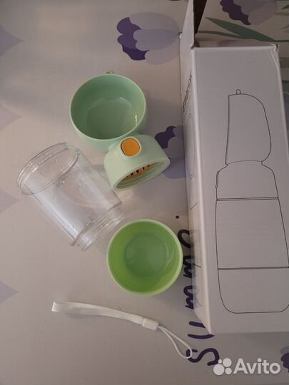 Поилка для собак дорожная, контейнер для корма