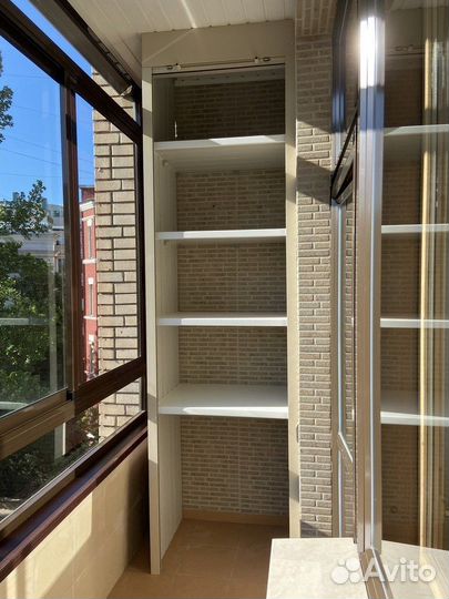 Шкаф с рольставнями на балкон по вашим размерам