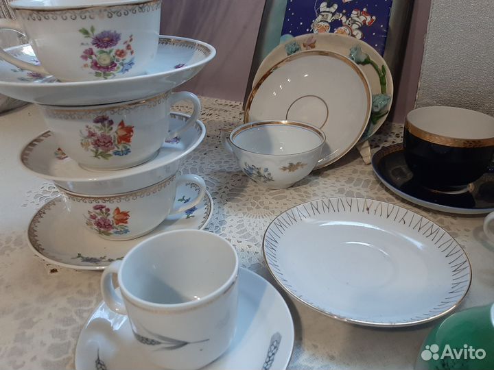 Чашка с блюдцем СССР -подборка